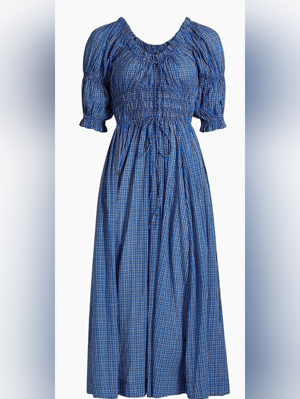 NWOT Doen Ischia in cassis check, large - Picture 5 of 10